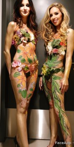 kwiecisty body art